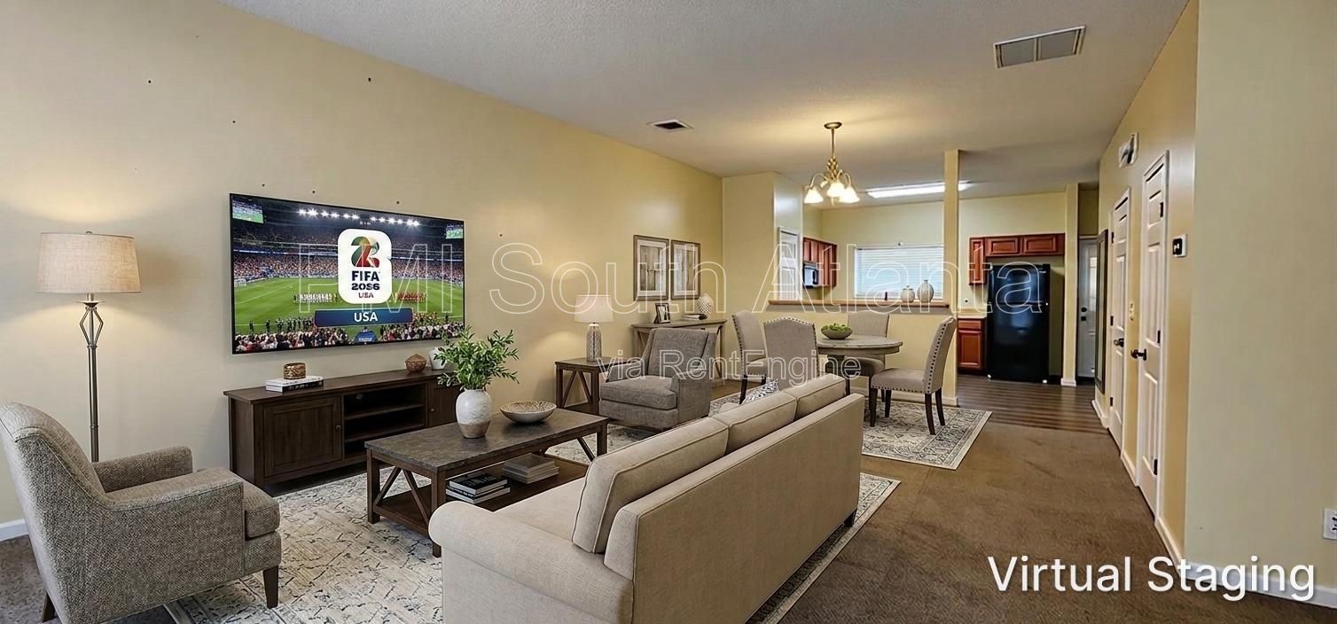 Spacious 3BR/2.5BA Townhome with Lawn Care Included | Pets Welcome | 7298 Wagon Wheel Ct, Jonesboro, GA property image