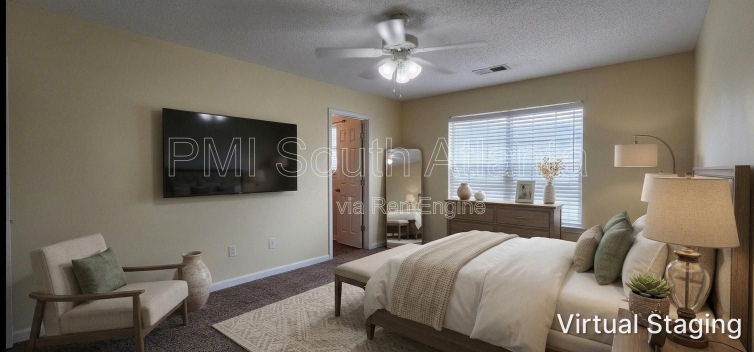 Spacious 3BR/2.5BA Townhome with Lawn Care Included | Pets Welcome | 7298 Wagon Wheel Ct, Jonesboro, GA property image